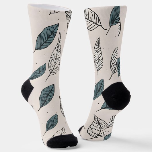 Boho verlaat kunst sokken (Gebogen)