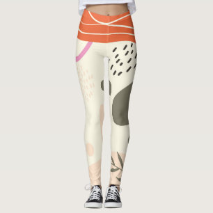 Boho verlaat kunst Spiral Foto Notitieboek Leggings