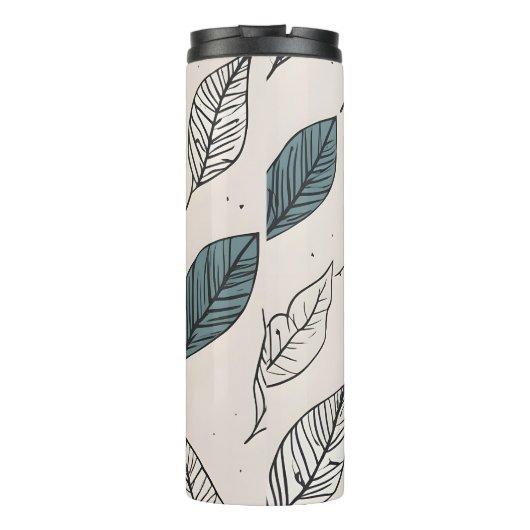 Boho verlaat kunst thermosbeker (Achterkant)