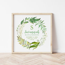 Boho verlaat persoonlijke Baby geboortestaten