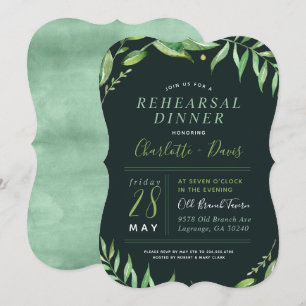 Boho verlaat repetitie diner uitnodiging