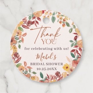 Boho Verliefd Geschilderde Bloemen Bedankt Bedankjes Labels