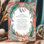 Boho-verlovingsfeest met dromenvanger kaart