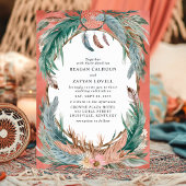 Boho-verlovingsfeest met dromenvanger kaart