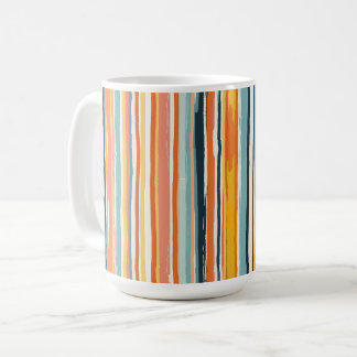 Boho Verticale Streep Koffiemok