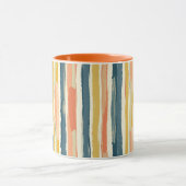Boho Verticale Streep Mok (Midden)