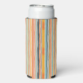 Boho Verticale Streep Seltzer Blikjeskoeler (Seltzer Achterkant)