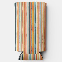Boho Verticale Streep Seltzer Blikjeskoeler