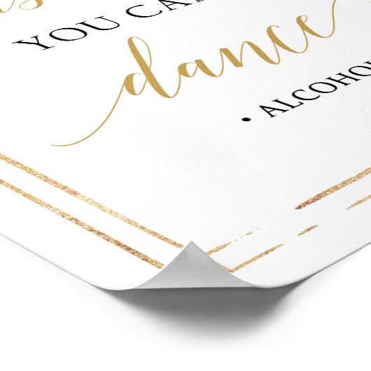 Boho vertrouwt me dat je kunt dansen met een zwart poster (Hoek)