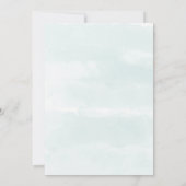 Boho Vetplant Groene Kleur Bruiloftsinvitatie (Achterkant)