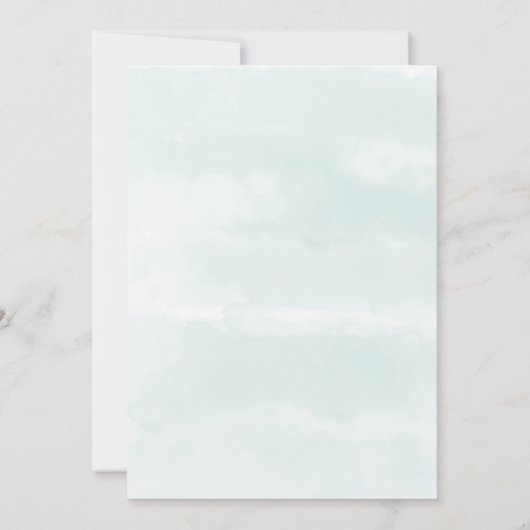 Boho Vetplant Groene Kleur Bruiloftsinvitatie (Achterkant)