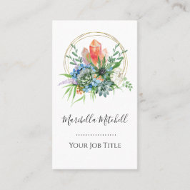 Boho Vetplanten Bloemen Boeket Kristallen Waterver Visitekaartje