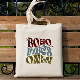 Boho VIbes Alleen Retro  Earth Tone Canvas tas