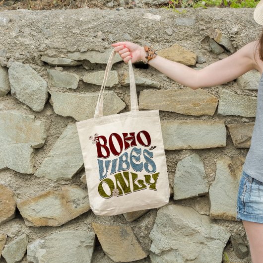 Boho VIbes Alleen Retro Earth Tone Canvas tas