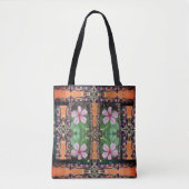 Boho Vibrant Digital 3D Floral Elegance Stijlvol Tote Bag (Voorkant)
