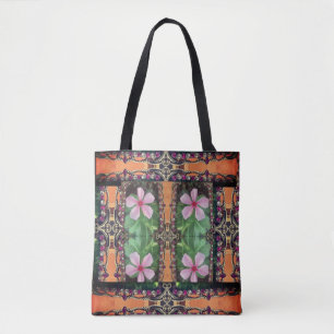 Boho Vibrant Digital 3D Floral Elegance Stijlvol Tote Bag
