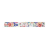 Boho Vibrant Flowers Uitnodiging Belly Band Uitnodigingen Wikkel (Vlak)