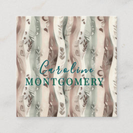 Boho vierkante visitekaartje