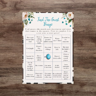 Boho Vind de Gast Bruidsmeisjesfeest Bingo spel Kaart