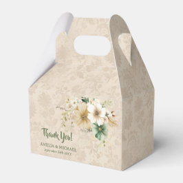 Boho Vintage Bloem Botanische Trouwdag Bedankdoosjes