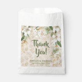 Boho Vintage Floral Botanical Wedding Bedankzakje