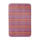 Boho Vintage Rood Paarse Strepen -  Badmat (Voorkant Verticaal)