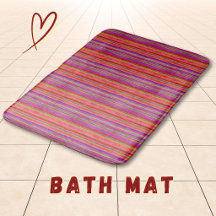 Boho Vintage Rood Paarse Strepen -