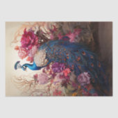 Boho Vintage Victoriaans Decoupage Peacock Tissuepapier (Voorkant)