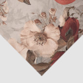 Boho Vintage Vogels & Bloemen Tissuepapier (Detail)