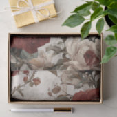 Boho Vintage Vogels & Bloemen Tissuepapier (Geschenk)