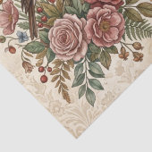 Boho Vintage Vogels & Bloemen Tissuepapier (Detail)