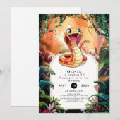 Boho Viper Snake Verjaardag Kaart (Voorkant / Achterkant)