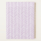 Boho visgraat lavendel Paarse Planner (Achterkant)