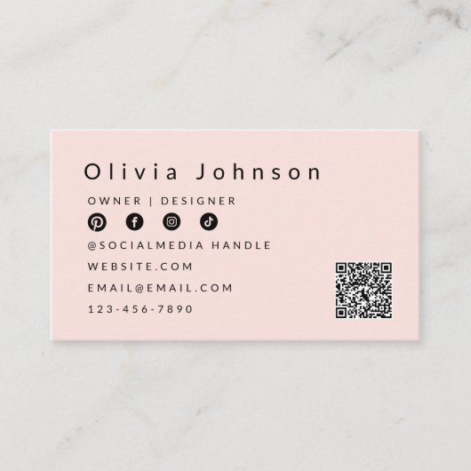 Boho-Visitekaartje Visitekaartje (Voorkant)