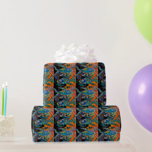 Boho vispakpapier cadeaupapier