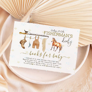 Boho Vist Derby Baby shower Boeken voor Baby Informatiekaartje