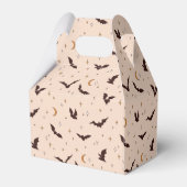 Boho vleermuizen en sterren Halloween patroon Bedankdoosjes (Achterkant)