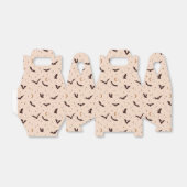 Boho vleermuizen en sterren Halloween patroon Bedankdoosjes (Uitgevouwen)