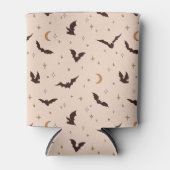 Boho vleermuizen en sterren Halloween patroon Blikjeskoeler (Voorkant)