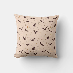 Boho vleermuizen en sterren Halloween patroon Kussen