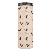 Boho vleermuizen en sterren Halloween patroon Thermosbeker (Achterkant)