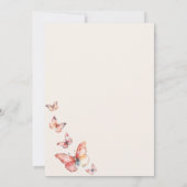 Boho vlinder 1e verjaardag kaart (Achterkant)