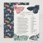Boho vlinder Baby shower bekende namen spel Kaart (Voorkant / Achterkant)