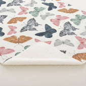Boho vlinder Baby shower cadeau Sherpa Deken (3/4)