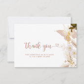 Boho vlinder baby shower dank u kaart (Voorkant)