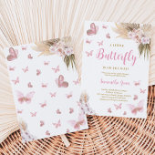 Boho Vlinder Baby Shower Kaart