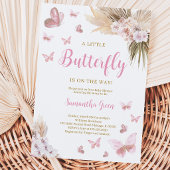 Boho Vlinder Baby Shower Kaart
