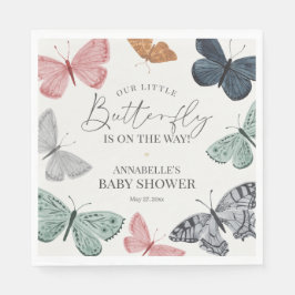 Boho vlinder Baby shower servet