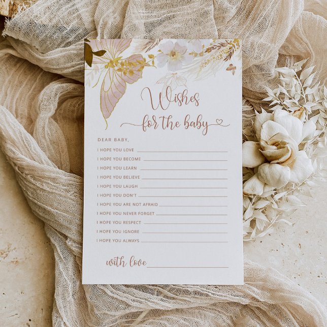 Boho vlinder baby shower wensen voor baby (Creator heeft geüpload)