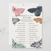 Boho vlinder Baby shower zou mam liever spel Kaart (Voorkant)